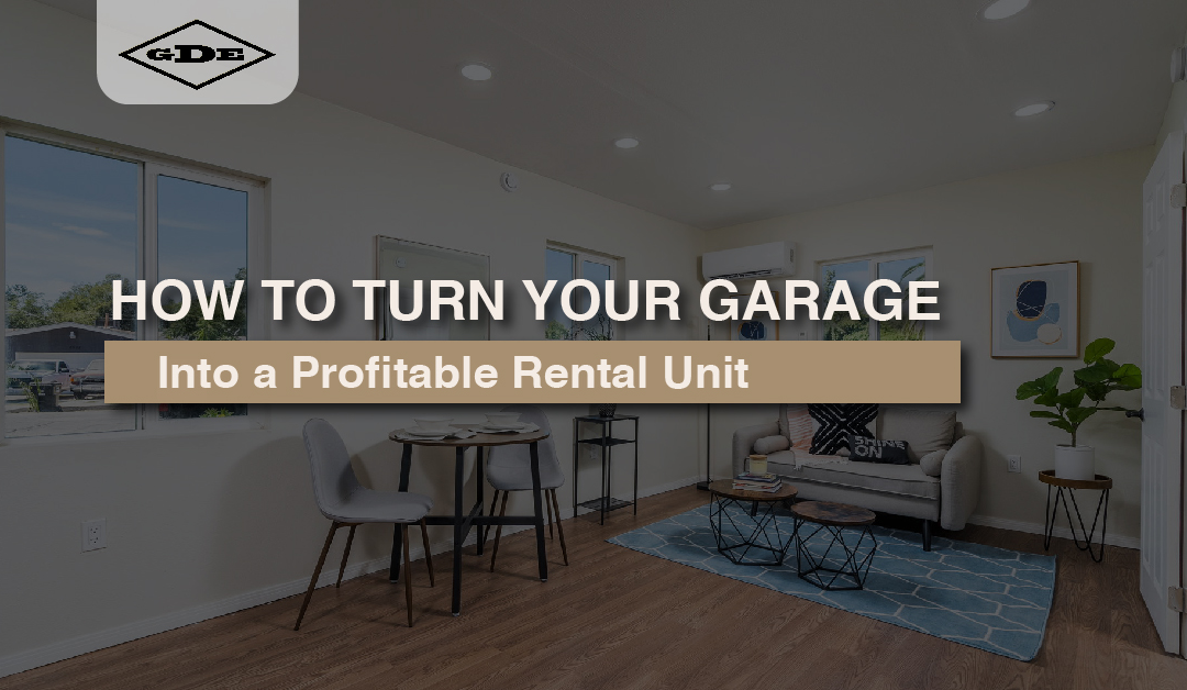 Garage conversion rental unit