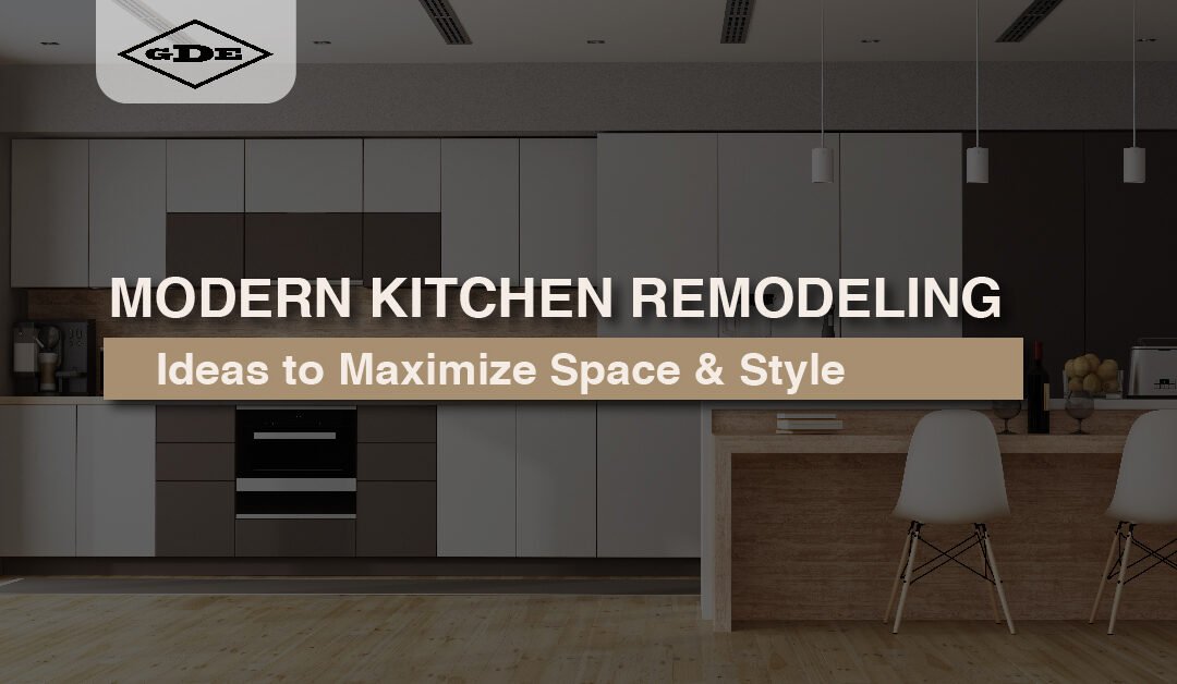 Modern kitchen remodeling with open layout design
